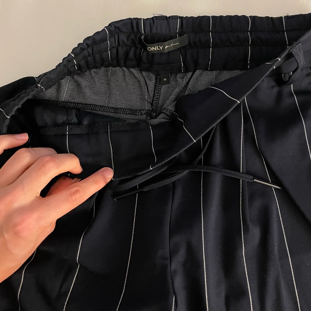 Tall Drawstring Navy Pants - Picture 4 of 5